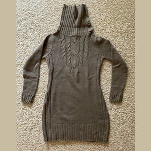 Tchibo Long Grey Turtleneck Knit Sweater for Women S